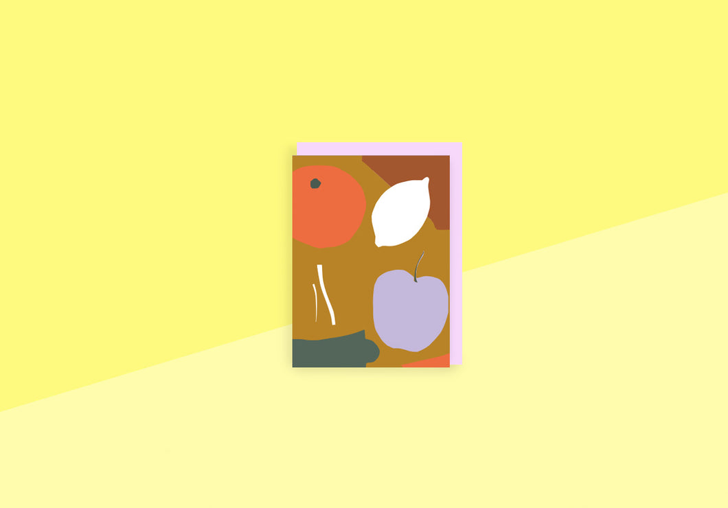SOUS-BOIS - Greeting card - Fruits d'automne - mini