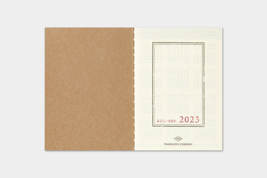 TRAVELER'S COMPANY - Traveler's Notebook Passport - 2023 weekly diary - 2nd Half