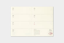 Load image into Gallery viewer, TRAVELER&#39;S COMPANY - Traveler&#39;s Notebook Passport - 2023 weekly diary - 2nd Half