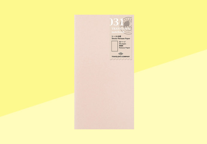 TRAVELER'S COMPANY - Traveler's Notebook Regular - Refill 031 -Sticker Release Paper