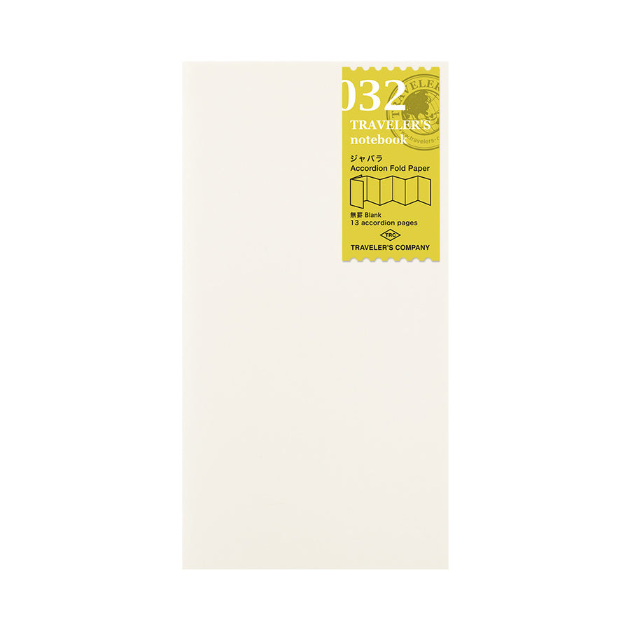 TRAVELER'S COMPANY - Traveler's Notebook Regular - Refill 032 - Accordion Fold Paper