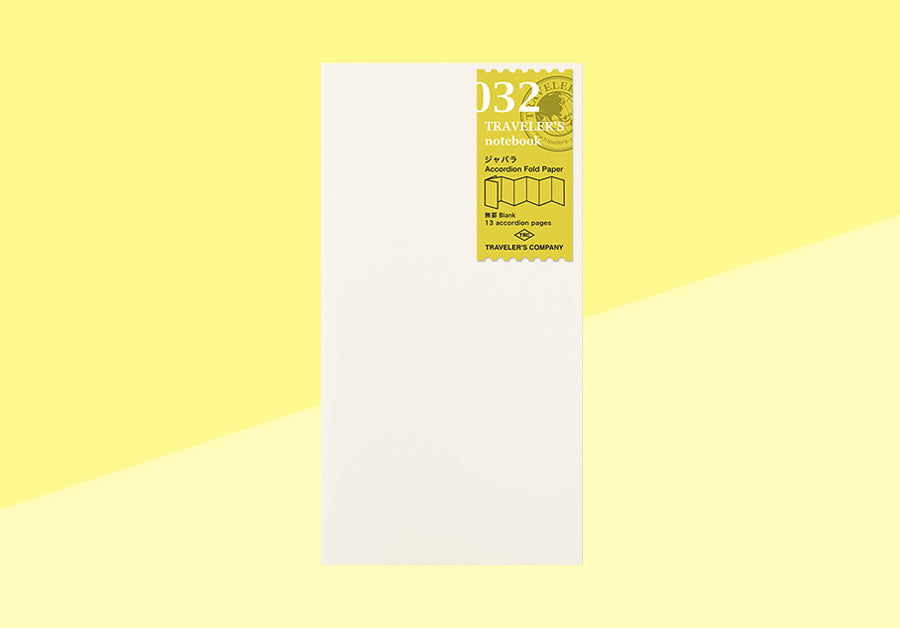 TRAVELER'S COMPANY - Traveler's Notebook Regular - Refill 032 - Akkordeon Fold Papier