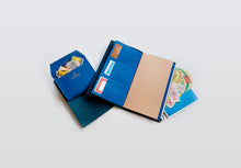 Laden Sie das Bild in den Galerie-Viewer, TRAVELER&#39;S FACTORY - Papier-Stoff-Reißverschluss  Passport Format - Blau