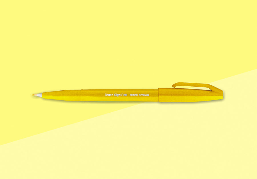 PENTEL - Faserstift SES15 - Yellow