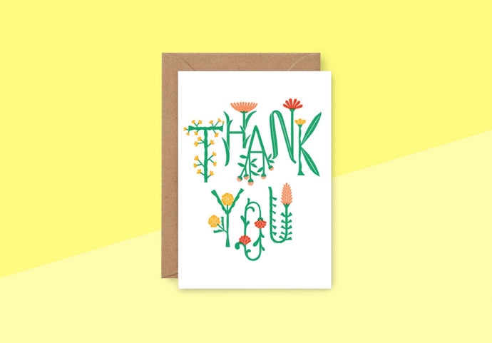 WRAP - Grußkarte - Thank You Plants