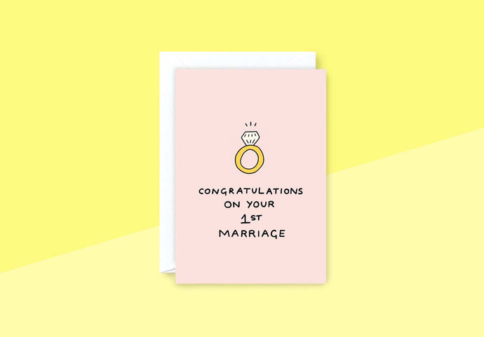 WRAP - Grußkarte - Congrats First Marriage