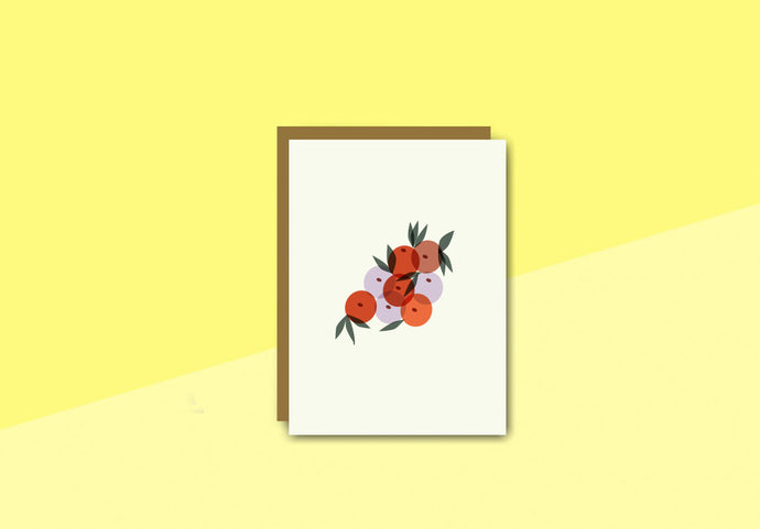 SOUS-BOIS - Greeting card - Baies
