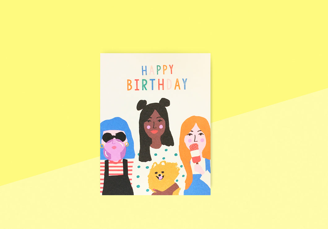 EMMA COOTER - Greeting card - Girl Party