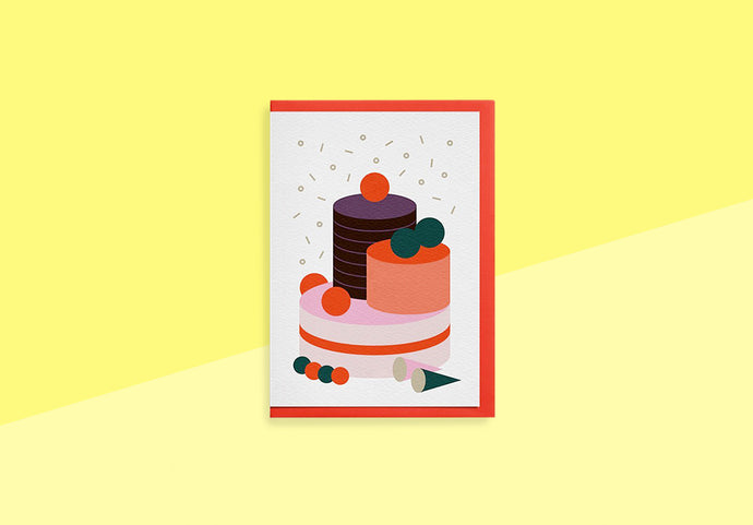 HANADURI - Greeting Card - Hanji Birthday Cake