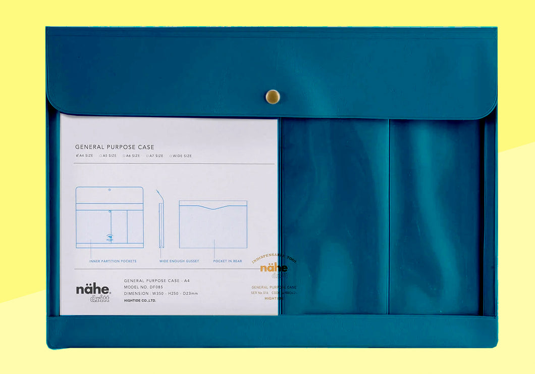 HIGHTIDE - NÄHE - Etui / Hülle - A4 Blau