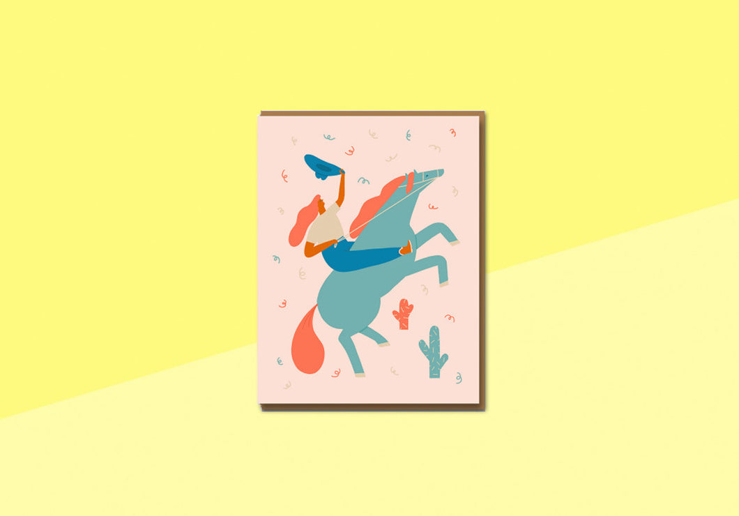 TAISIIA KORDUIKOVA - Greeting card - You go girl!